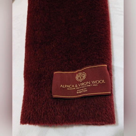 Babaton Burgundy Wool Coat - Picture 5 of 11